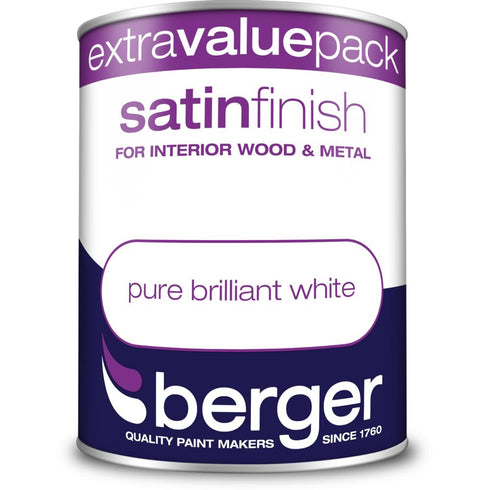 BRIL.WHITE BERGER SATIN SHEEN     1.25LT